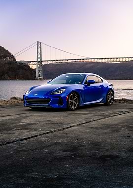 Blue Subaru BRZ