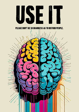 Use It Brain Poster