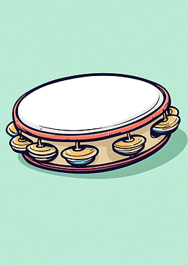Tambourine Illustration