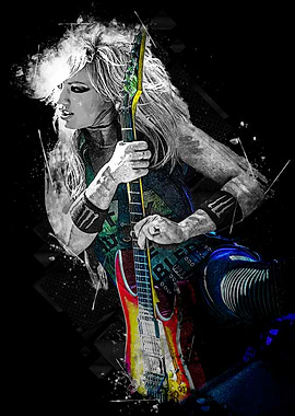 Rock Guitarist Portrait