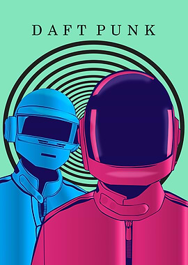 Daft Punk Minimalist Poster
