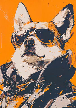 Cool Dog in Sunglasses