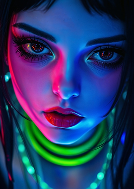 Neon Gamer Girl 2