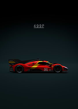 Ferrari 499P Race Car