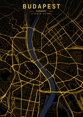 Budapest Golden City Map