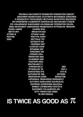 Tau Is Twice As Good As Pi