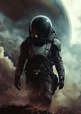 Astronaut on Alien Planet