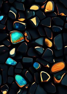 Abstract Gemstone Pattern