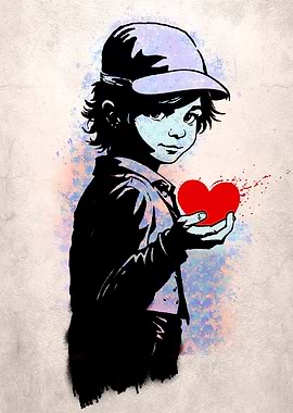 Boy Holding Heart
