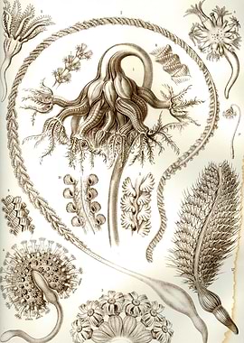 Ernst Haeckel Sea Life Illustration