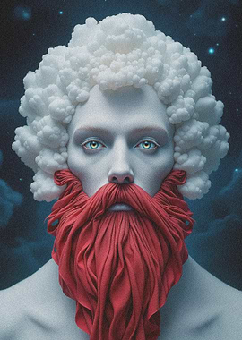 Cloud-Haired Man with Red Beard