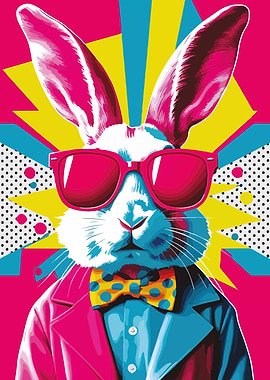Cool Bunny in Sunglasses