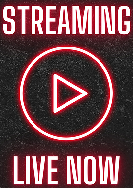 Streaming Live Now Neon Sign