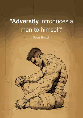 Adversity Quote with Man