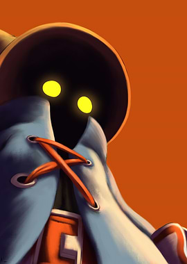 Black Mage with Yellow Eyes