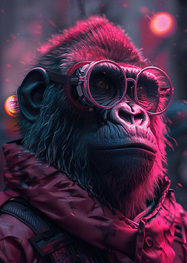 Cool Ape in Goggles