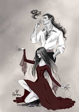 Dark Romance Illustration