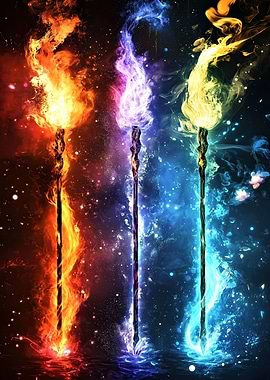 Three Blazing Spears