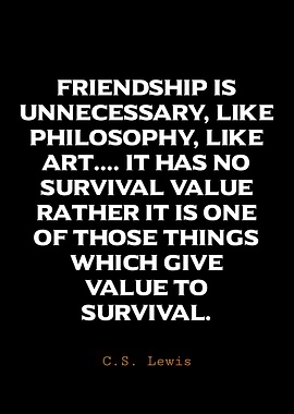 C.S. Lewis Quote on Friendship