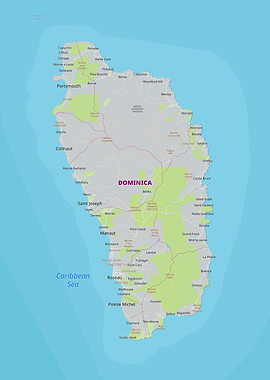 Dominica Map