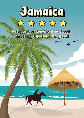 Jamaica Funny Review Travel Poster