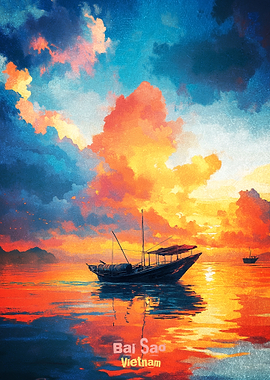 Bai Sao Vietnam Art Poster