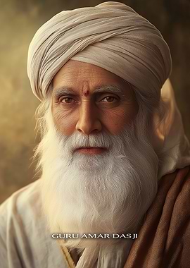 Guru Amar Das Ji Portrait
