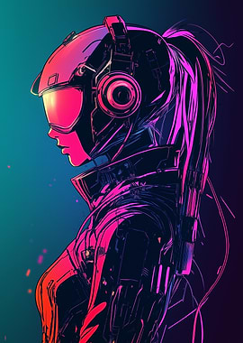 Cyberpunk Female Portrait