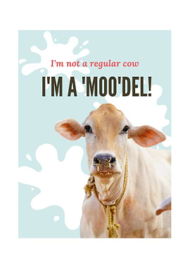 Cow Pun Poster