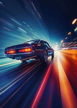 Speeding Car Motion Blur
