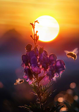 Sunset Flower Bloom