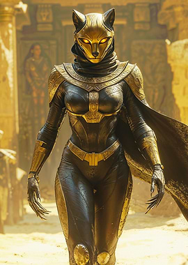 Golden Cat Warrior