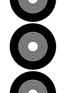 Black and White Concentric Circles
