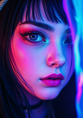 Neon Gamer Girl 5