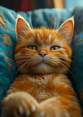 Orange Tabby Cat Portrait