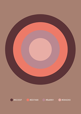 Concentric Circles Color Palette