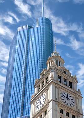 Chicago Trump and Wrigley Towers