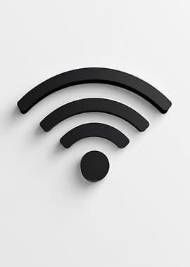 Black Wifi Symbol