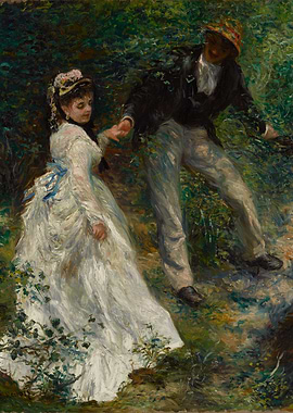 Couple Walking in Woods