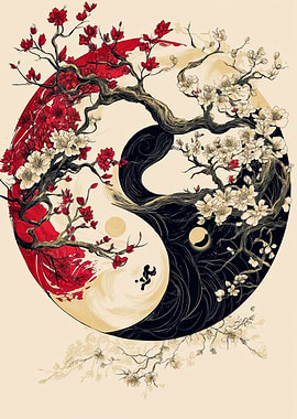 Yin Yang Cherry Blossom