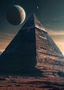 Alien Pyramid Landscape