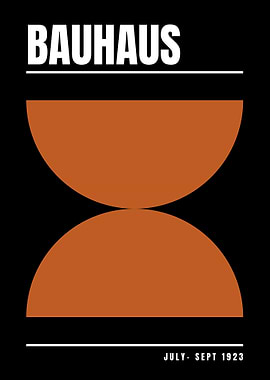 Bauhaus Geometric Poster
