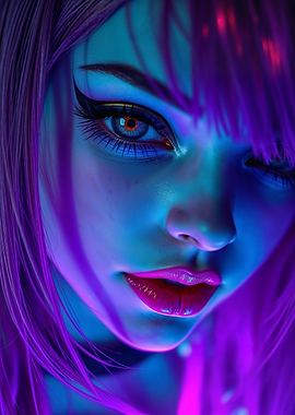 Pink Haired Gamer Girl