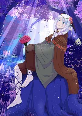 Elf Druid in the Enchanted Forest