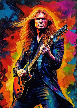 Dave Mustaine Guitarist in Action