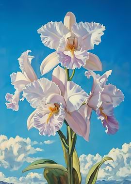 Bloom in White Orchid