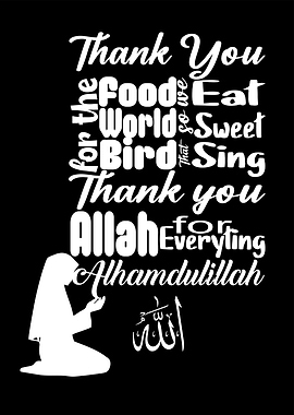 Islamic Prayer Gratitude