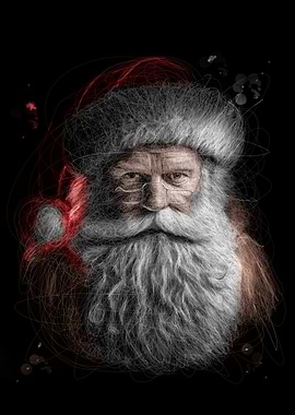 Santa Claus Line Art