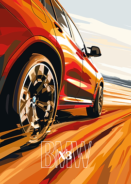 BMW X3 Car Poster