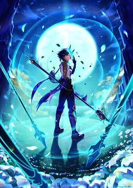 Anime Character with Spear